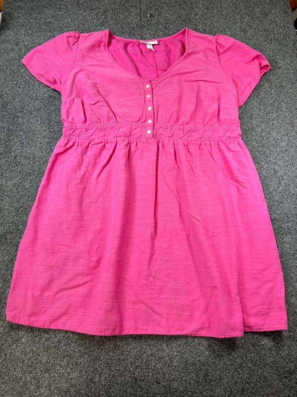 Vintage pink dress with pockets size xl C94